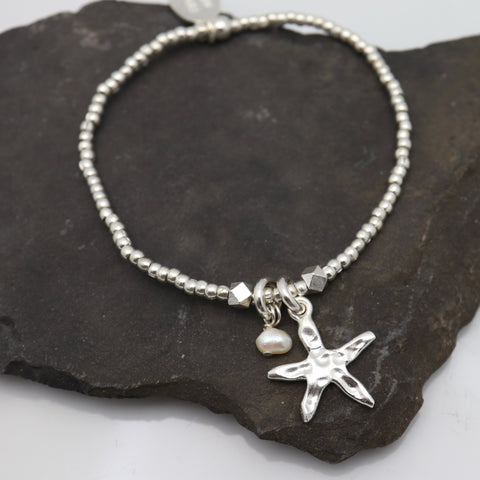 SILVER Starfish Bracelet