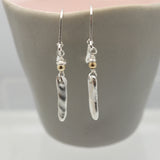 Halo Collection:  Halo Silver Bar Earrings