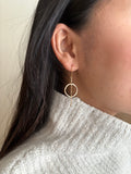 Gold Link & Chain Earrings