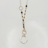 Halo Collection: Mixed Metal Halo Long Necklace