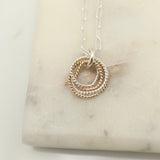 Entwined Collection:  4 Entwined Layered Link Necklace - Short