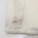 Family 2 Linked Necklace - Silver Links