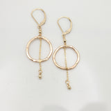 Gold Link & Chain Earrings