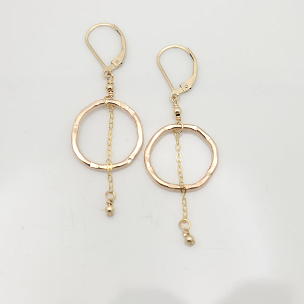 Gold Link & Chain Earrings