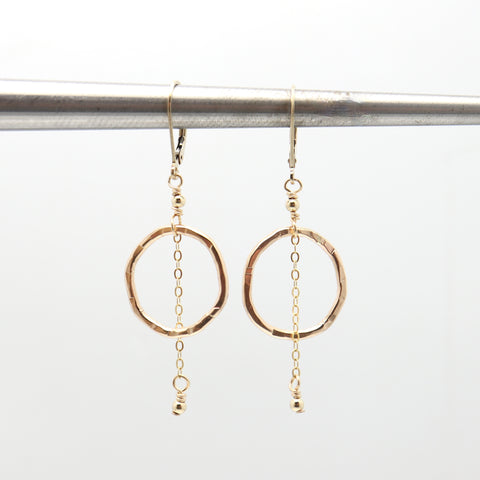 Gold Link & Chain Earrings