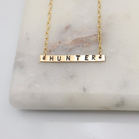 Gold Bar Necklace