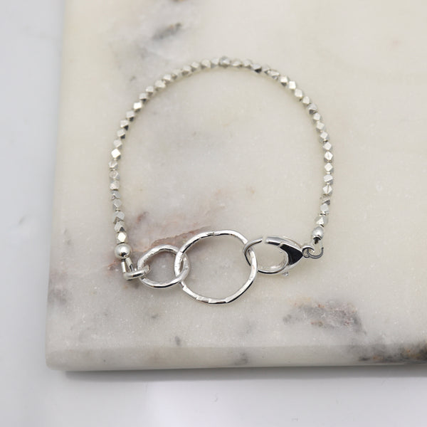 Family 2 Linked Bracelet - Silver Links