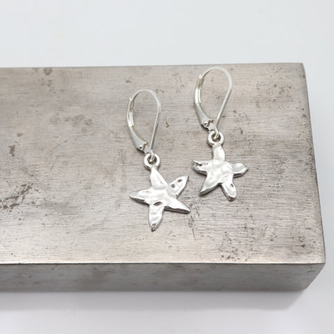 SILVER Starfish Earrings