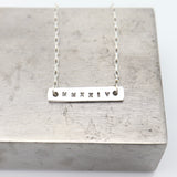 Grad MMXXIV (2024) Collection: Sterling Silver Bar Necklace