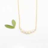 Micro Pearl Curve Necklace