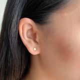 14 kt Solid Gold Freeform Earring Studs